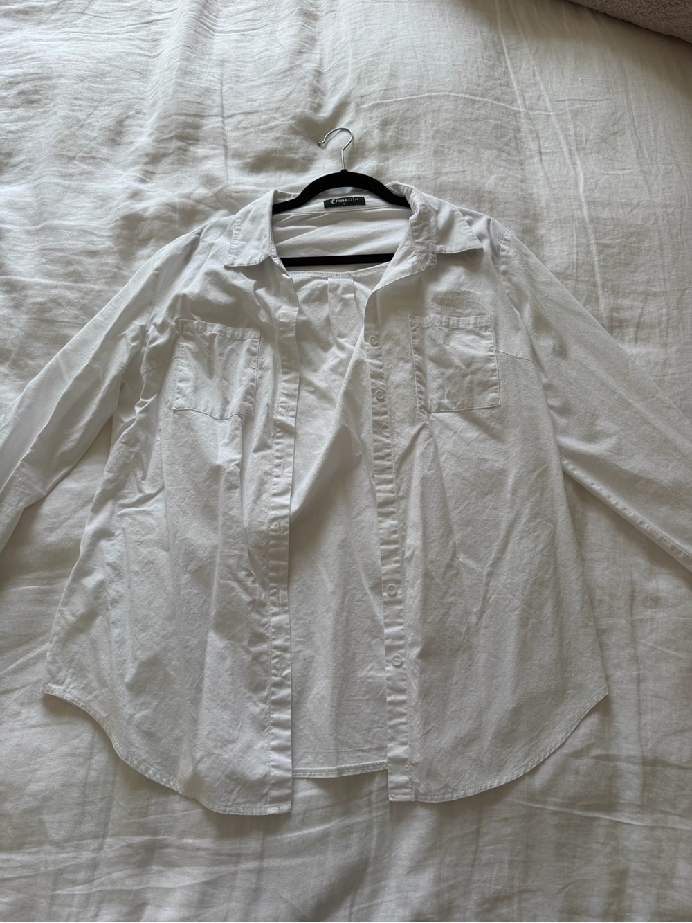 White Button-Up Shirt - Classic Collared Top